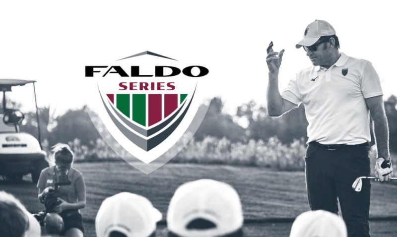 Nick Faldo und sein Logo